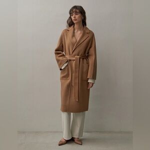 The Curated Classic Wrap Coat - Camel